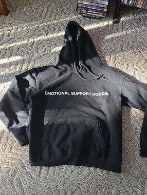 Sugar Flower Black Hoodie
